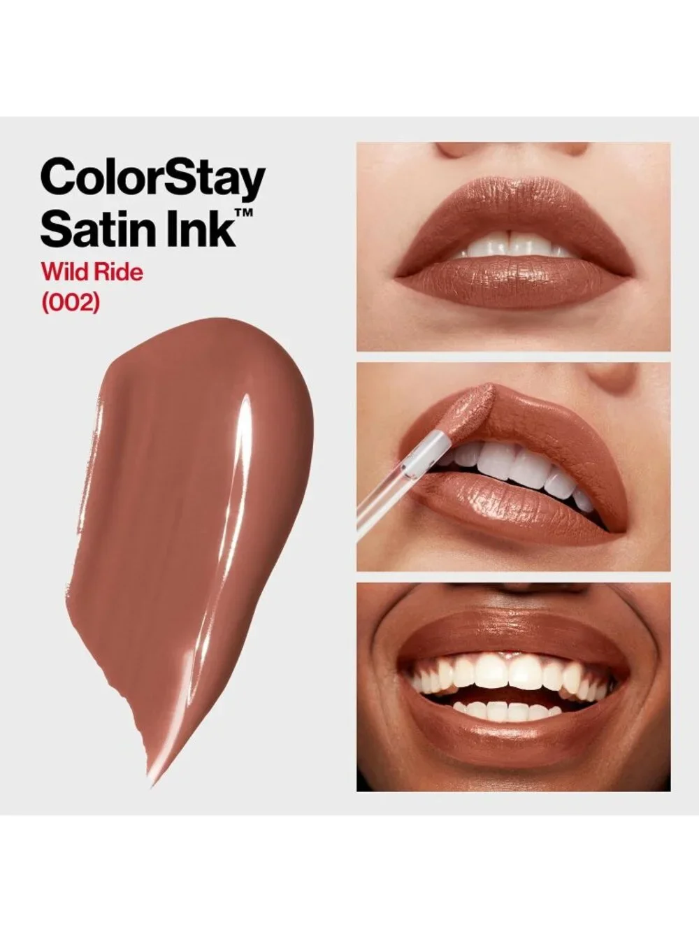 Revlon 002 Wild Ride Colorstay Satin Ink Longwear Hydrating Liquid Lipstick